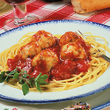 Spaghetti and Chicken Meatballs